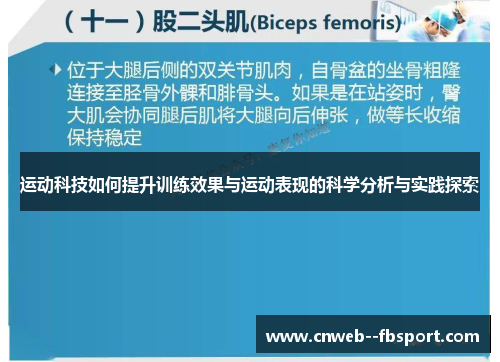 运动科技如何提升训练效果与运动表现的科学分析与实践探索 运动科技如何提升训练效果与运动表现的科学分析与实践探索